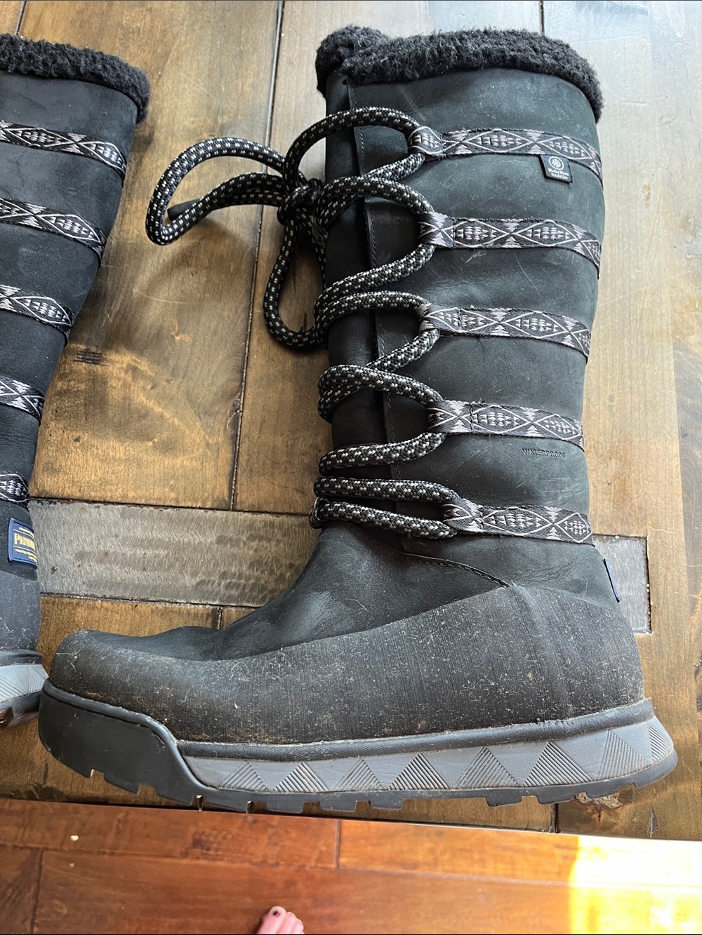 Pendleton Rockchuck Black Tall Boots Size 7
